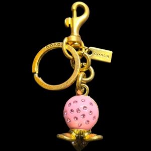 Letter "C" Pink Mouse Keychain | Keyfob | Bag Charm